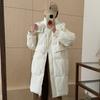 Korean version of the hooded large size women thickened warm anti cold winter coat - lightweight and comfortable long-sleeved cotton coat jacket