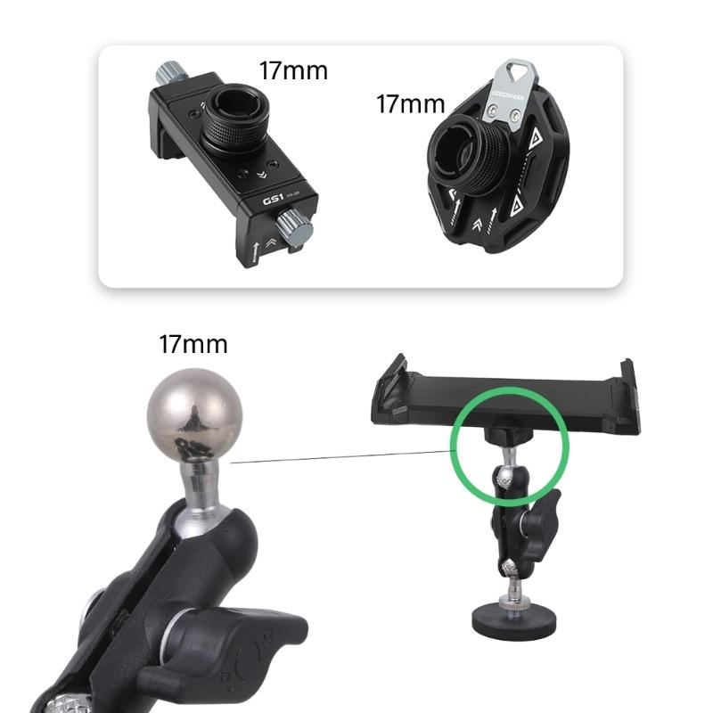 Base de Placa Adaptadora Magnética Universal de 1/4 de Polegada Base de Montagem com Articulação Esférica de 17 mm Para Tripé de Câmera Suporte de Telefone Equipamento de Fitness
