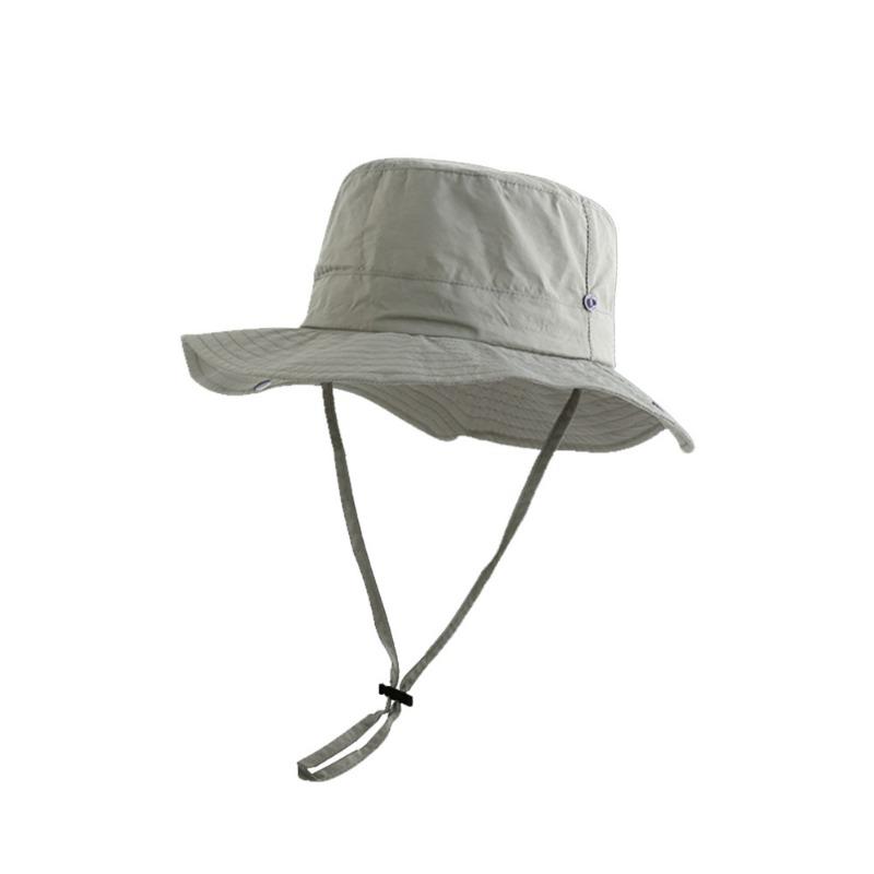 Summer Quick-drying Bucket Hat Men's and Women's Crimped Sun Hat Outdoor Sun Protection Breathable Lightweight Folding Sun Hat
