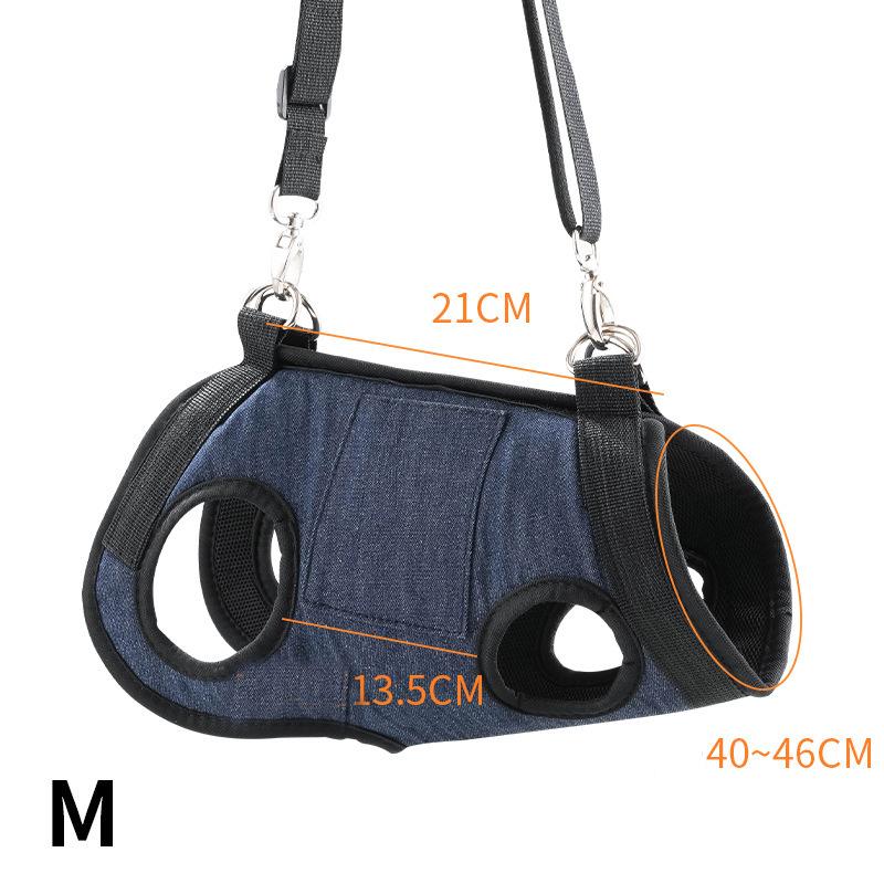 Dog Lift Harness for Small Dog Dog Sling Harness Outdoor Travel Breathable Dog Shoulder Bag for Walking Dog Carry Supplies