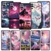 Pink Sunset Mountain Phone Case Cover for Redmi 14C 10C Note 15 14 13 12 10 11 K40 Pro Plus 5G Soft TPU Shockproof Shell Fundas