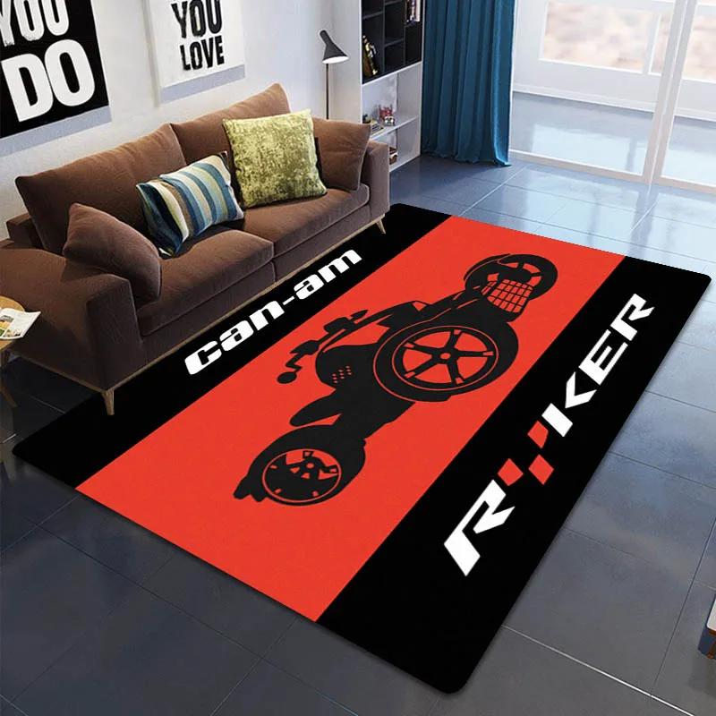Tappeto stampato con logo moto Can-AM Tappeto antiscivolo per soggiorno camera da letto Tappetino yoga Tappeto da esterno Tappeto kawaii Regalo di compleanno