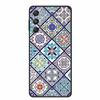 3D Emboss Case For Samsung Galaxy S25 FE Case Flowers Black Silicone Soft Back Cover For Samsung S25 Plus M36 Phone Case Shell