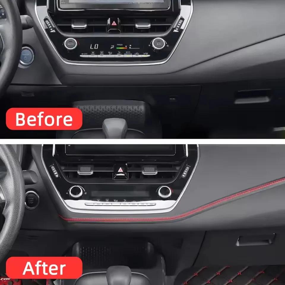 1/2M Car Pu Leather Trim Strip Multi Color DIY Braid Decor Line Strip Door Dashboard Sticker Universal Car Interior Accessories