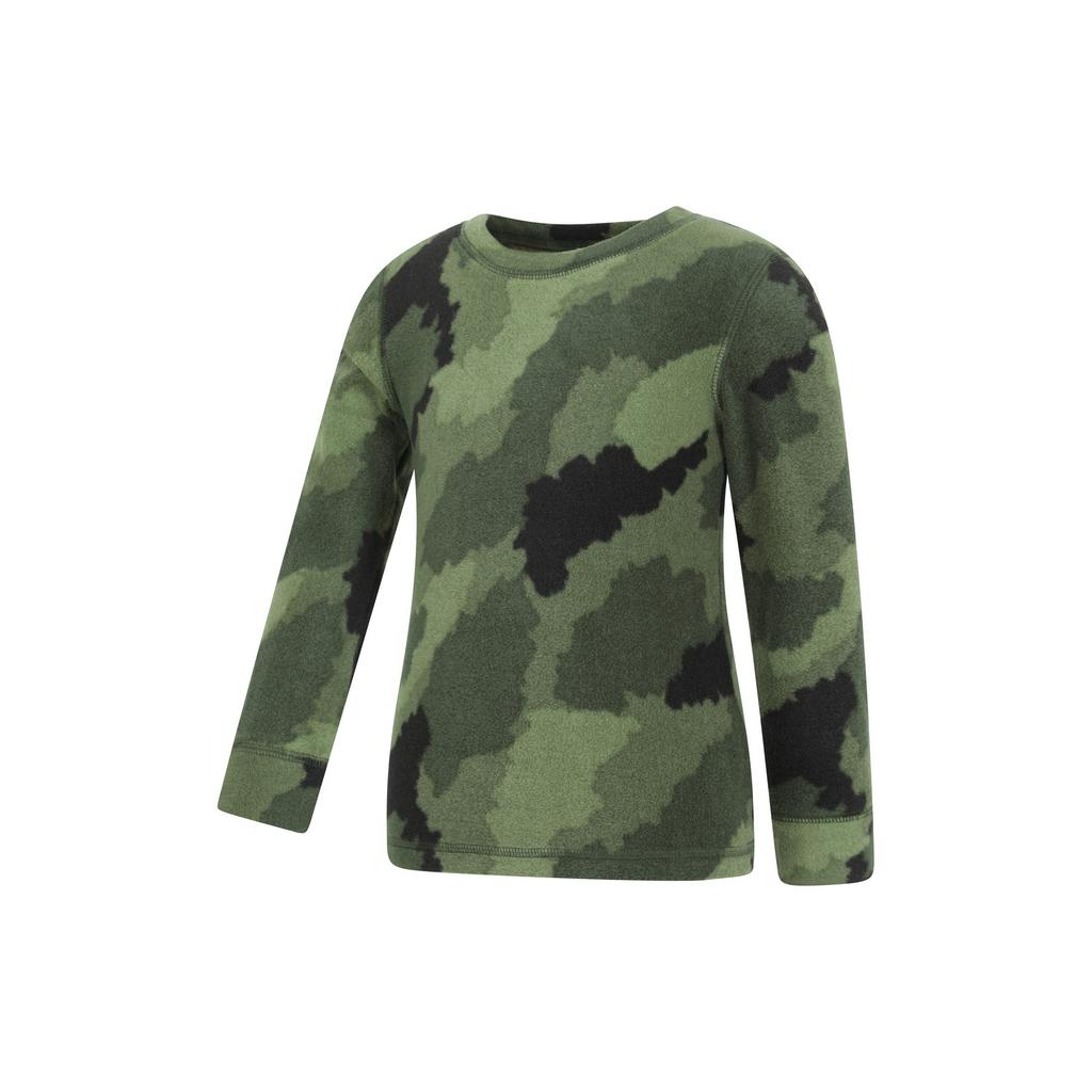 Mountain Warehouse Childrens/Kids Camo Polar Fleece Base Layer Set