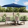 Parasol - VIDAXL - 47129 - Metal - Polyester - 300x200 Cm - Azure
