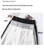 High Waist Petite Gray Wide-Leg Pants - Autumn/Winter 2025 Casual Slimming Trousers for Women