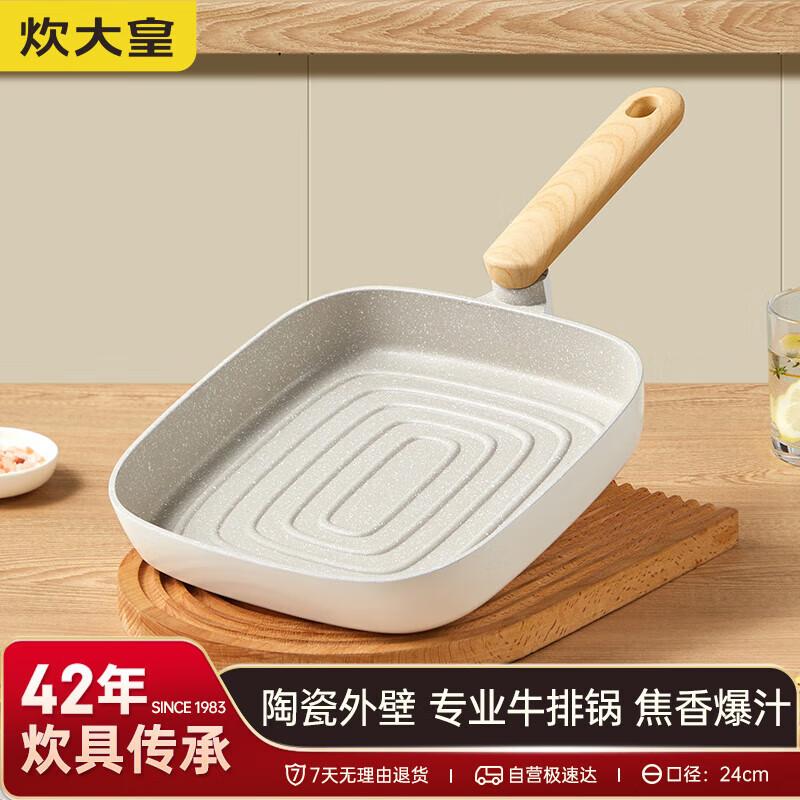 Чуй Да Хуан 24 см Антипригарная ребристая сковорода