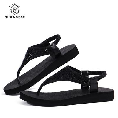 Talla Grande 35-44 Sandalias de Yoga para Mujer Sandalias de Verano Zapatos Retro Femeninos Correas Elásticas Flats Cómodos Zapatos de Playa Chanclas para Mujer