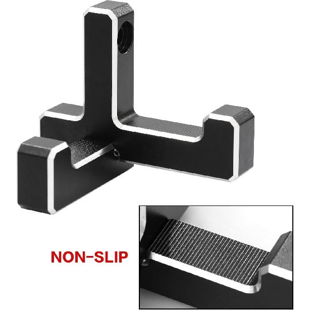 Aluminum Trunk Grocery Bag Hooks Replment for Bronco 2021-2023 2-Door 4-Door Black Interior Organizer (2pcs T+2pcs J Shape)