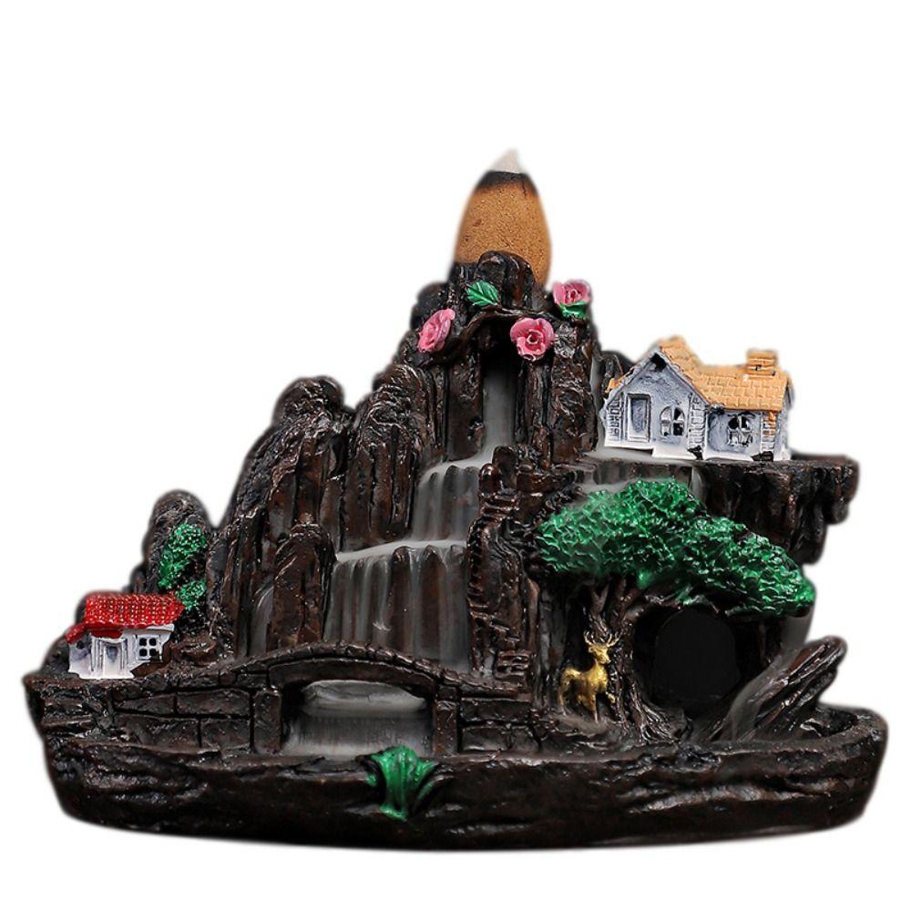 Waterfall Smoke Retro Backflow Censer Chinese Style Fairy Mountain Incense Holder Incense Burner