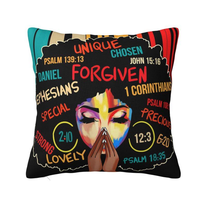 Custom Nordic Own Your Afro Sofa Cushion Cover Soft Abstract African Women Throw Pillow Case Home Decorative