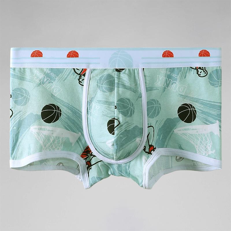 Men's Cotton Boxer Briefs: Youthful, Breathable, Summer-Weight, Trendy, and Slim-Fit