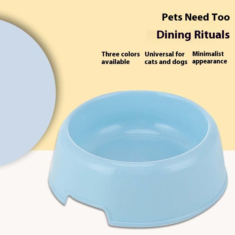 Pet Supplies Wholesale Candy Color Plastic Dog Bowl, Cat Basin Edible Utensils Cat Bowl, Pet Bowl Single Bowl Small