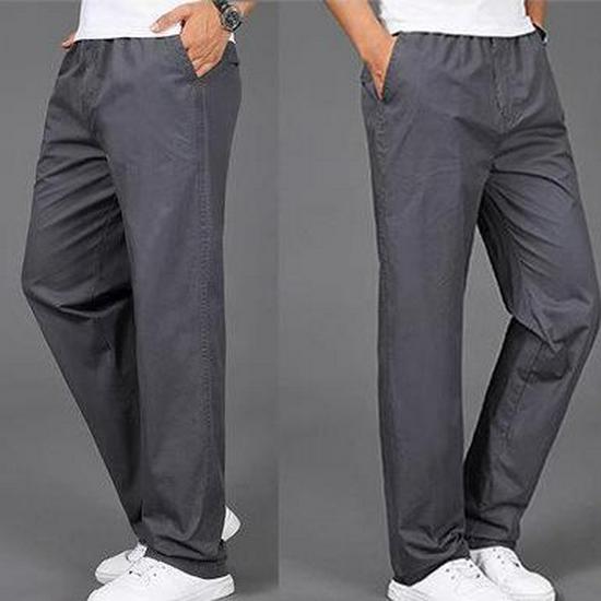 2025 Trendy Hong Kong Style Men's Loose Casual Workwear Pants