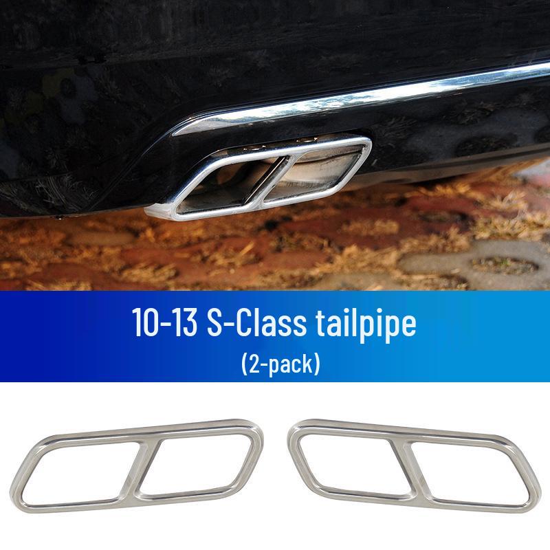 Manshi Chrome Add-On for Mercedes S600L, S350, S400, S500 Rear Bumper Strip