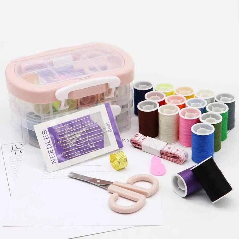 

Модернизированный двухслойный полукруглый ящик для хранения иголок для домашнего шитья своими руками швейный набор розовый