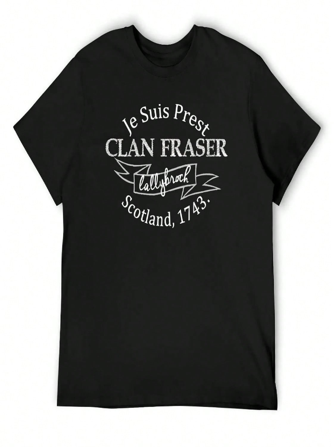 Je Suis Prest Clan Fraser T-Shirt Customizeds Vintage Graphic Tee Graphic T Shirt Vintage unisex T Shirt S разноцветный