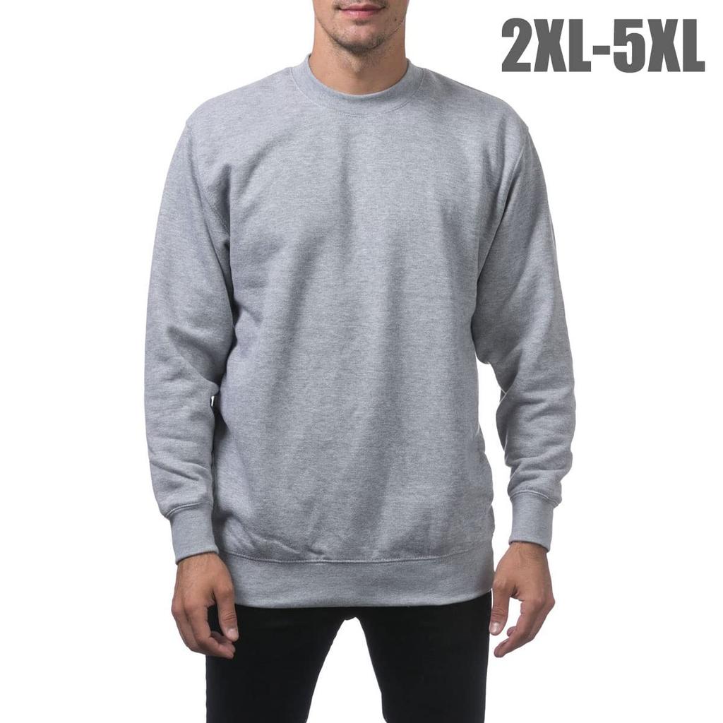 [Pro Club] Mikina s kulatým výstřihem Trainer Heavy Weight 141 Pánský USA Model Heather Gray XL [Položka]