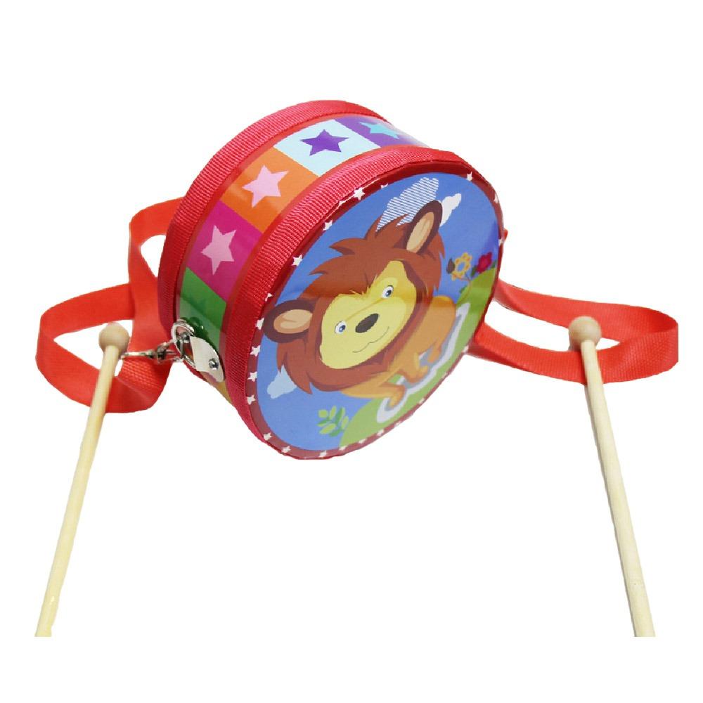 Double Sided Children's Drum Toy Wooden Material Musical Instrument Drum  Rhythm Development