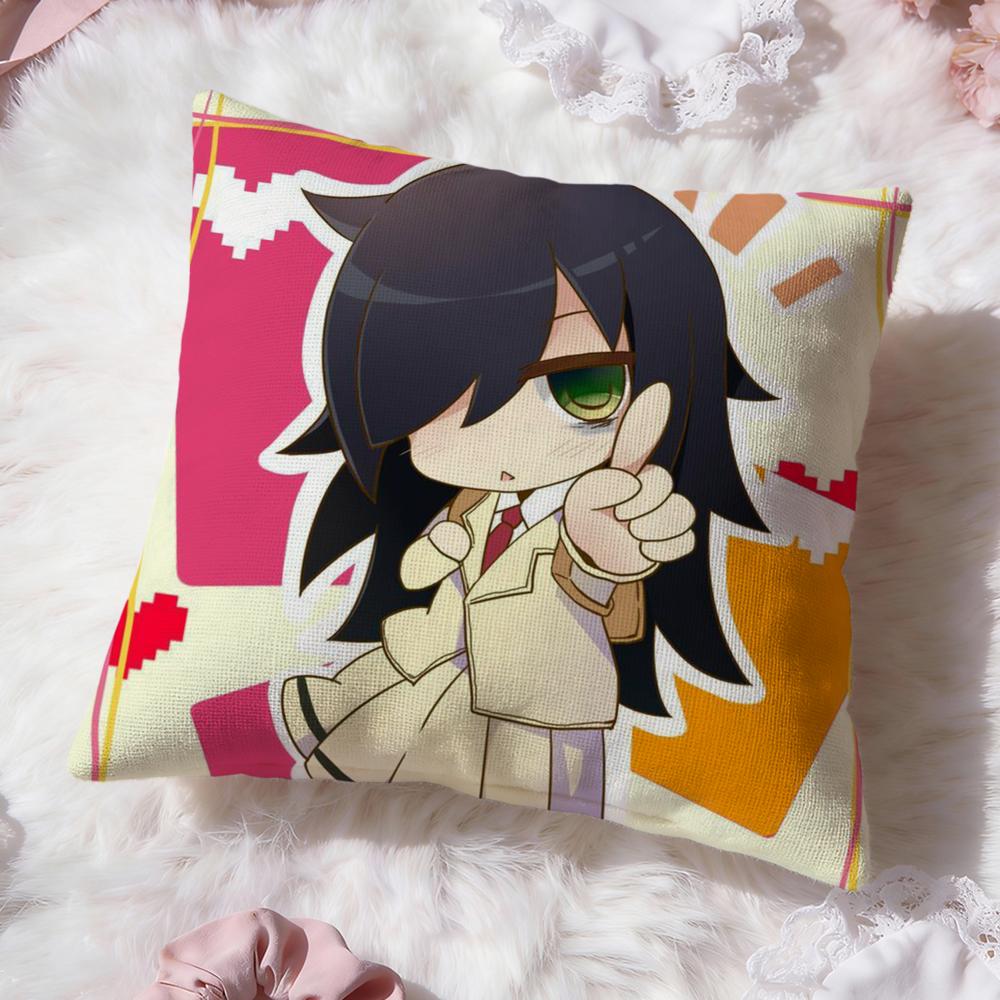 Cute K-Kuroki TomokoS Cushion Cover Premium Comfort Reversible Pillow Cove -Two in One Design for Any Room & Car Interior