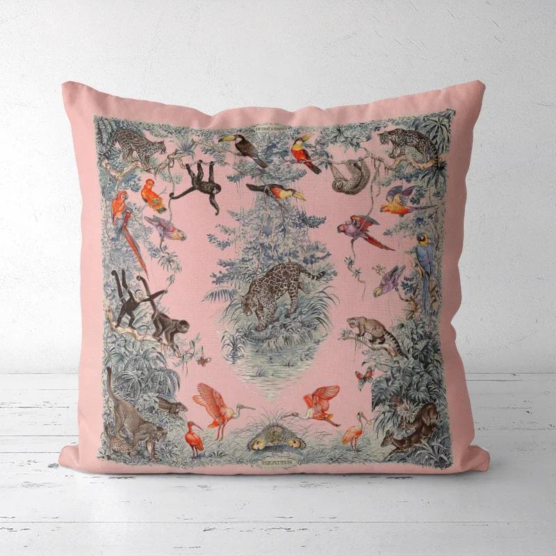 A Drop Shipping Printed Cushion Cover Decorative Pillowcases High-end Royal High Quality Thick Europe Rich Italy Design 28-#