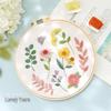 Nordic DIY Embroidery Kit: Beginner's Fresh Floral Fabric Art Set