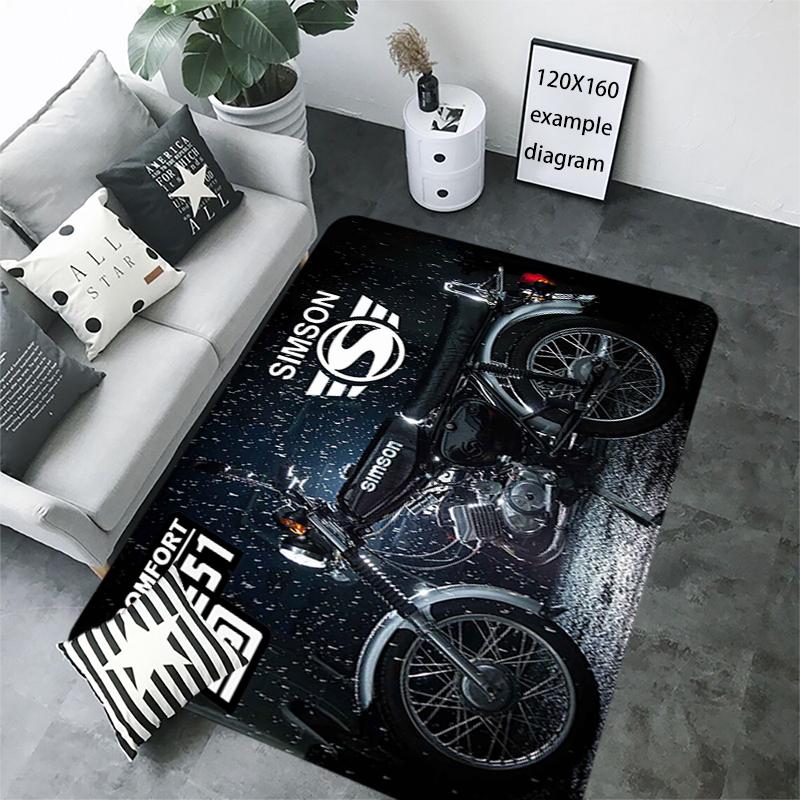 Floor Mat Simsons Motor Non-slip Foot Rug for Entryway Hallway Carpet Kitchen Water Absorbed Rugs Fluffy Bedside Mats Home Decor