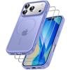 Protective Case - BOOLING - iPhone 17 Pro Max - Purple - Shockproof - 2 Tempered Glasses