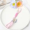 Cute Bunny Plush Keychain Kawaii Stuffed Animal Bag Charm Soft Rabbit Doll Pendant Bowknot Keyring Gift for Girls Women Backpack