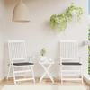 VidaXL Garden Chair Cushions 2 Pcs Anthracite 40x40x3 Cm 314002