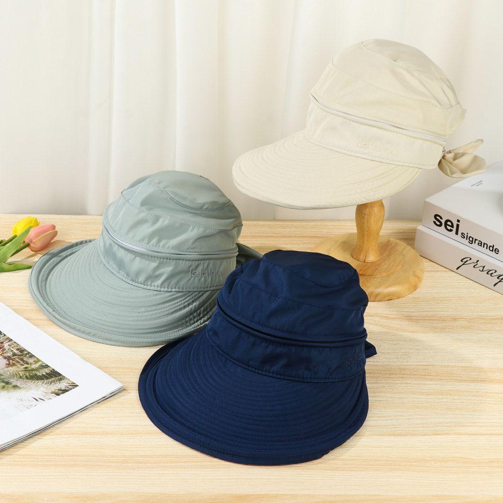 2021 Anti-UV Visor Outdoor Cap Beach Hat Wide Brim Sun Hat