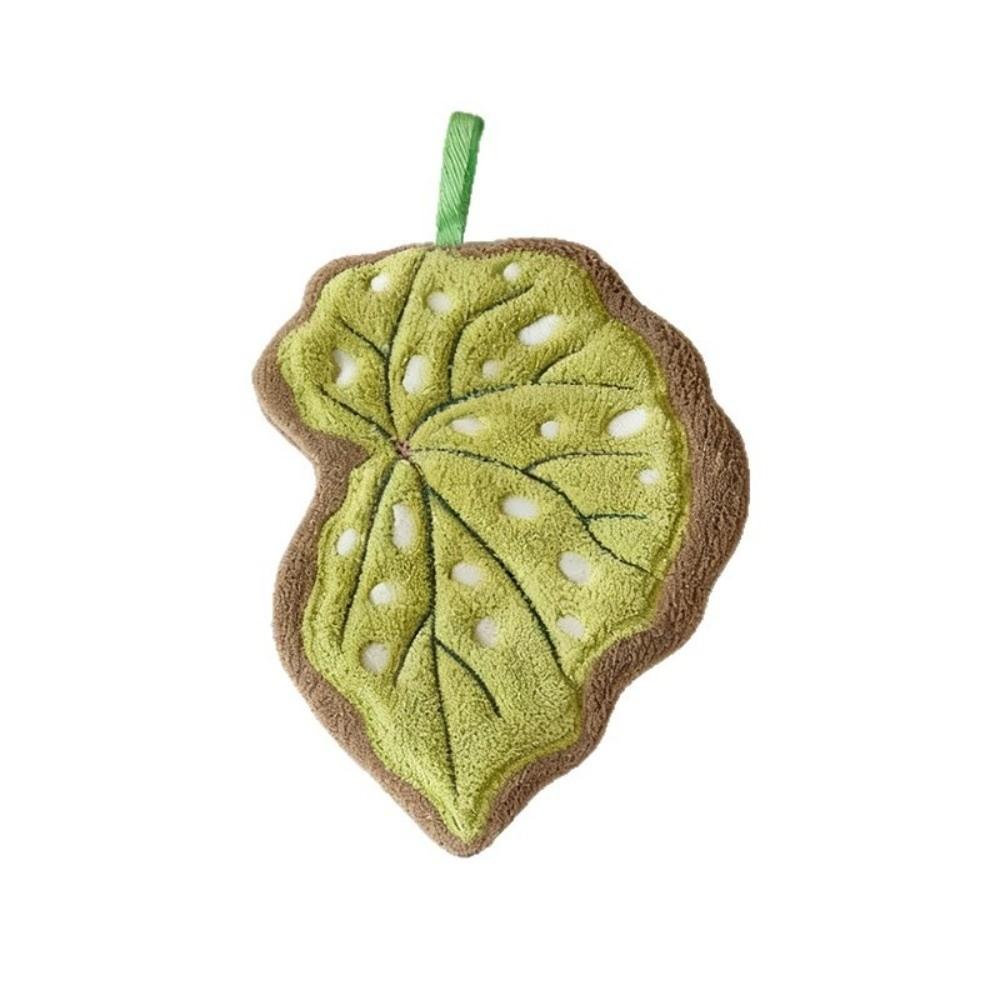Cartoon Leaf Kitchen Handkerchief Absorb Water Cleaning Cloth New Hand Towel  Kitchen