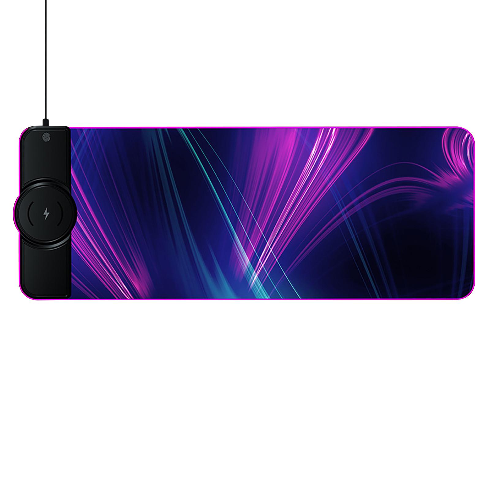 

Коврик для мыши Sagit Wireless RGB с электроизлучением, 10 Вт/7,5 Вт, светоизлучающий RGB коврик для мыши One Size чёрный