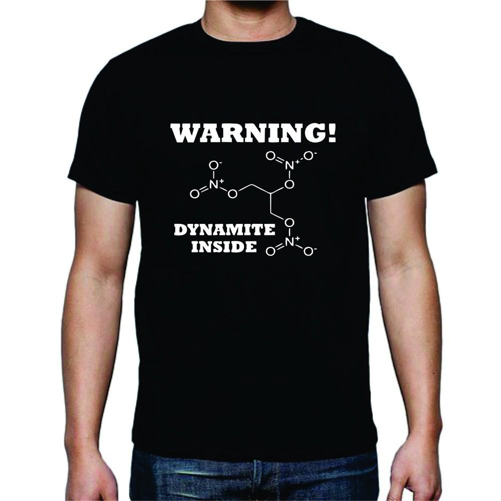 

Warning! Dynamite Inside! Molecule Chemical Science T-shirt Tee 4XL