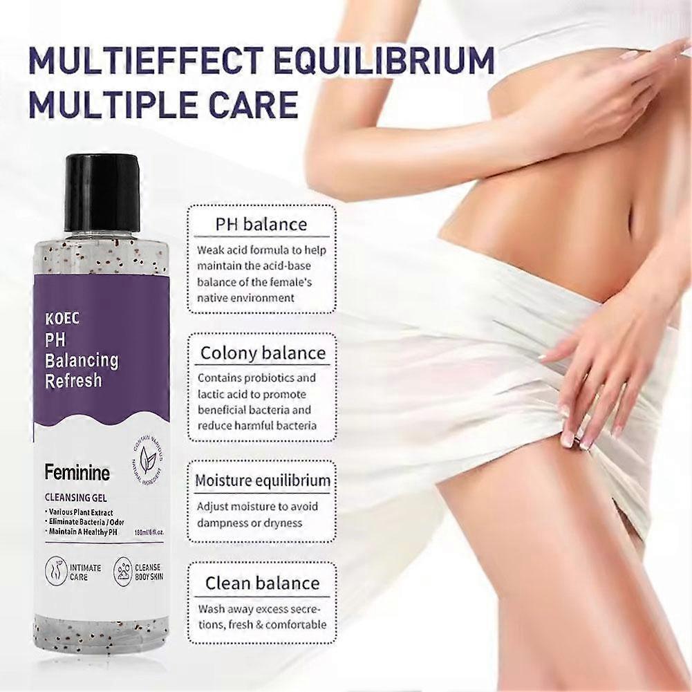 Ph Balanced Shower Gel 180ml with Natural Ingredients for Moisturizing and Gentle Cleansing