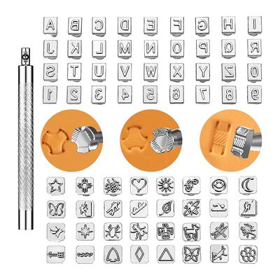 M-Modern-Leer Stempelgereedschap Set Leer Diverse Vormen Zadelmaken Stempel Pons Set Leer Stempels Pons Gereedschappen