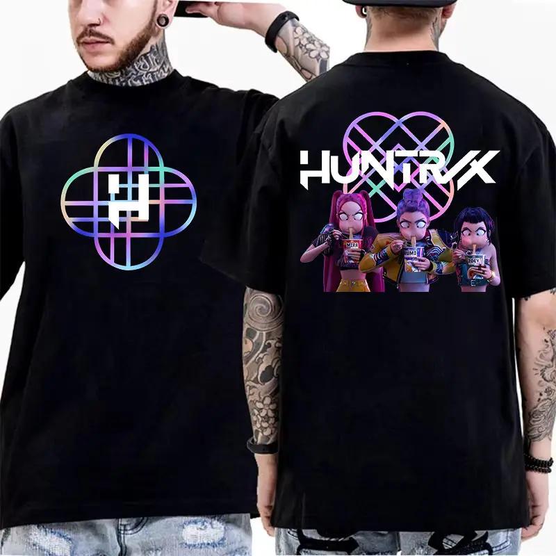 Camiseta Masculina Feminina Caçadores de Demônios K-Pop Saja Boys Jinu Romance Saja Tee Verão Casual Moda Hip-hop Manga Curta Camiseta