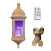 Tower Shape Wall Mounted Lamp LED Night Lamps Remote Operations with Frogs Plastic Texture for Home Decors