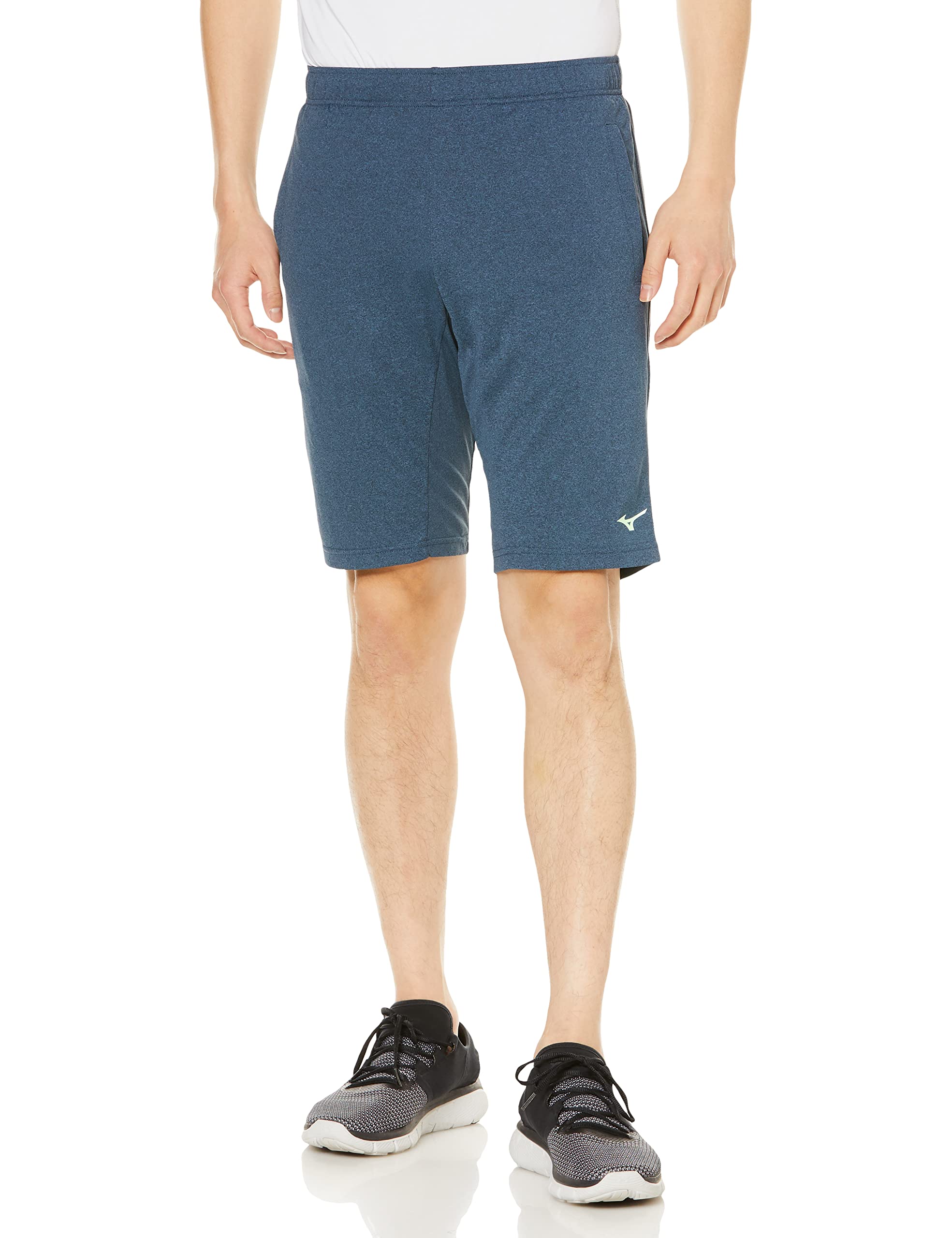 

Mizuno Sea Navy Heather Training Size Men s Shorts, S, 32MD2055, Moisture-Wicking, Quick-Drying