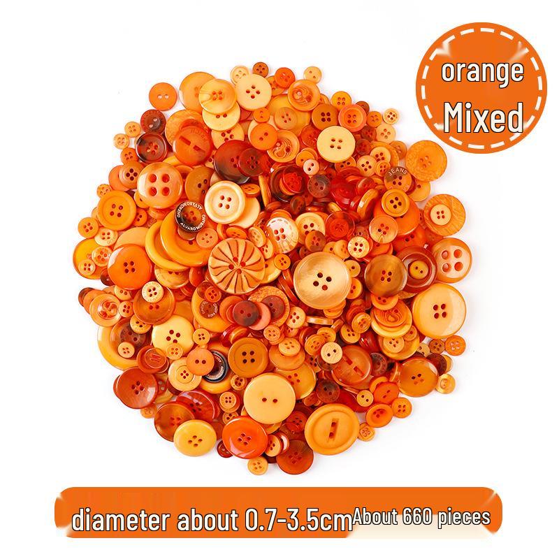 Kindergarten Creative DIY Colorful Resin Button Kit for Kids