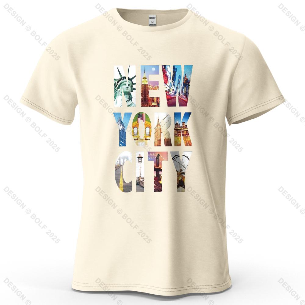 

NYC Vibes Printed Men s T-Shirt 100% Cotton Oversized Urban Trendy Graphic Tees for Women Tops Tees Casual Streetwear 4XL