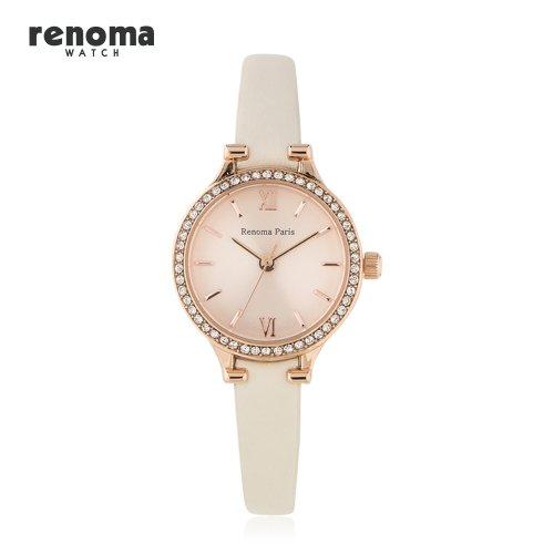 [RENOMA] RENOMA Women s Leather Band Watch RE495IV none