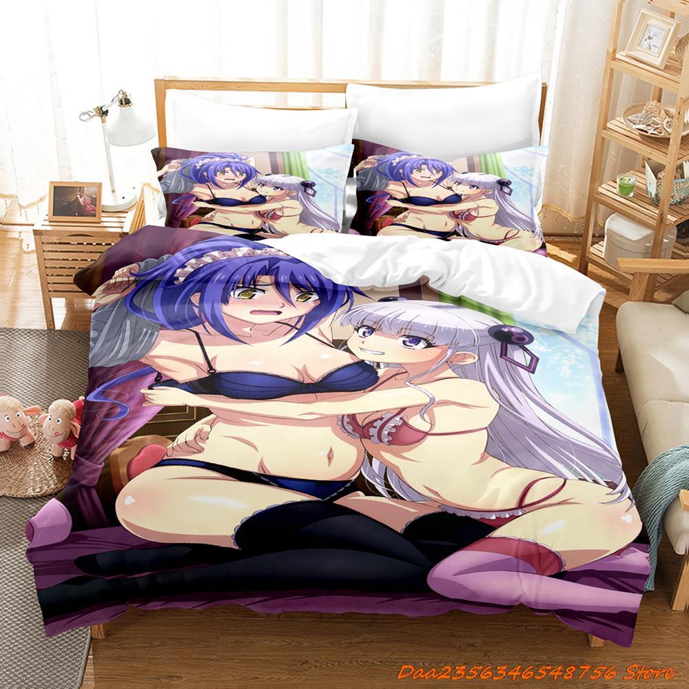 Comforter The Testament Of Sister New Devil Bedding Set Cartoon Anime Three-Piece Set Adult Kid Bedroom s 3D Kawaii Girl Bet