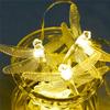 50LED Solar Dragonfly String Lights with 8 Modes Outdoor Garden Fairy Lights Waterproof Solar Powered for Patio Yard Christmas Decor