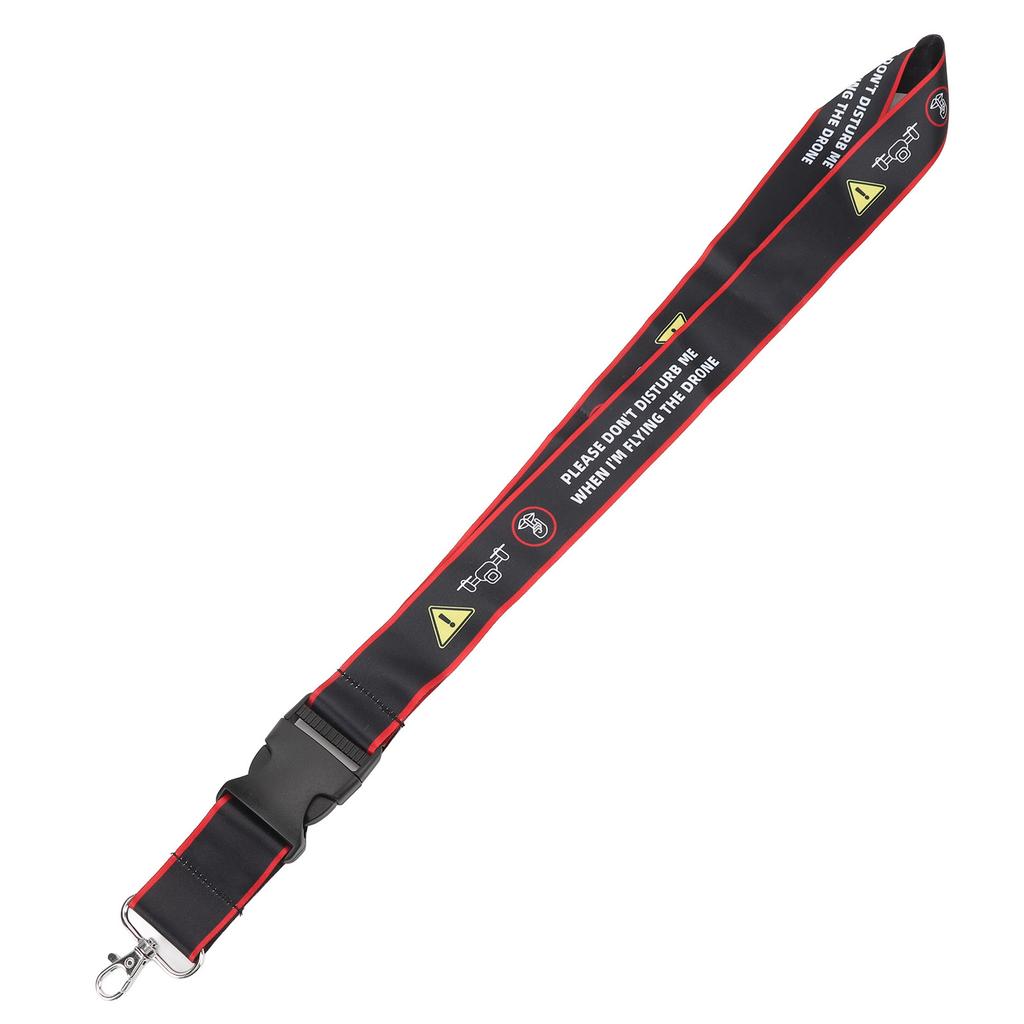 Drone Remote Controller Strap Polyester Fiber Soft with Warning Sign Hook Drone Lanyard for Avata 1 2 for FPV