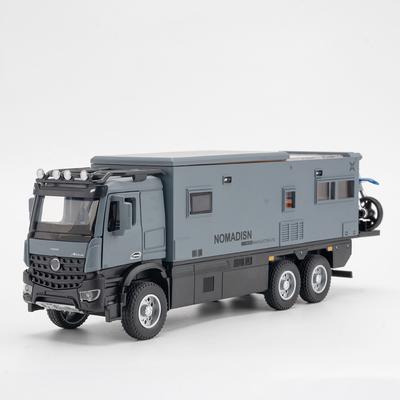 1/24 Benz NOMADISON Alloy RV Model Off-Road Vehicle Simulation Sound and Light Pull-Back Toy Car Boy Collection Decoration Gift