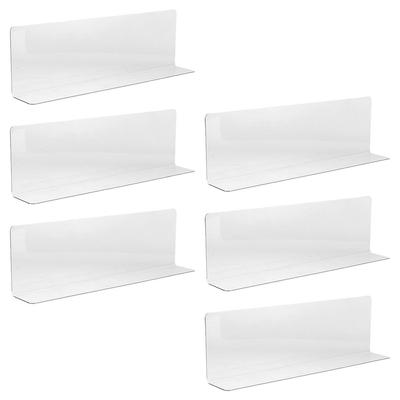 6 STUKS Barrière Supermarkt Sorteringsschot Rek Schapverdeler Plastic Verdelers Boekenplank