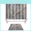 Marble Pattern Bathroom Shower Curtain Waterproof Shower Curtain For Home Renovation