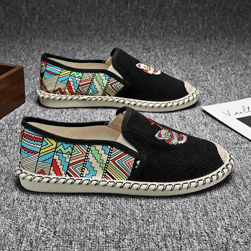 Кеды новые летние дышащие тонкие льняные туфли Китайские повседневные туфли 37